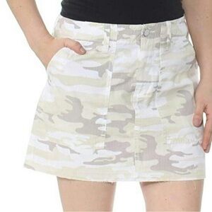 Sanctuary Beige and Cream Camo Skirt - size 27